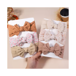 3Pcs/Lot Cable Knit Baby Headbands For Children Elastic Baby Girls Turban Kids Hair Bands Newborn Headwrap Baby Hair Accessories - 2707-3