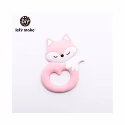 Baby Teether Food Grade Silicone Teethers Cartoon Animals Duck DIY Nursing Teething Pacifier Clip Baby Toy Teething Accessori ...