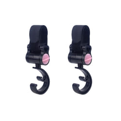 Baby Mutiple Stroller Accessories Hook Stroller Organizer Shopping Hooks Pram Hanger For Baby Car Buggy Accessoire Poussette - Pink 2pcs-D