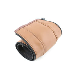 Ruiwjx Baby Stroller Armrests Cover PU Leather Waterproof Handle Bar Grip Protective Zipper Sleeve Baby Carriage Accessories - Brown