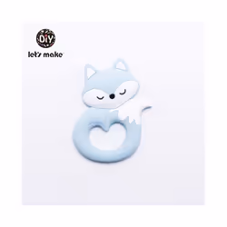 Baby Teether Food Grade Silicone Teethers Cartoon Animals Duck DIY Nursing Teething Pacifier Clip Baby Toy Teething Accessori ...