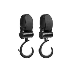 Baby Stroller Hooks Trolley Pram Hook Clips Multifunction Rotate 360 Degree Hanger Diaper Organizer Stroller Accessories - A-2pcs