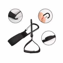 Baby Stroller Hook Clip Aluminum Alloy Carabiner Cart Organizer Diaper Bag Shopping Pram Hook Hanger Stroller Accessories - 5pcs