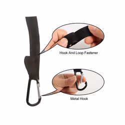 Baby Stroller Hook Clip Aluminum Alloy Carabiner Cart Organizer Diaper Bag Shopping Pram Hook Hanger Stroller Accessories - 5pcs