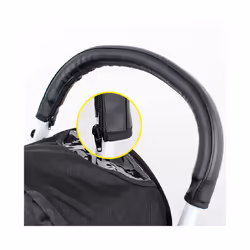 Baby stroller Handle PU Leather Pushchair Armrest Case Protective Cover For babyyoya yoya yoyo Pram Stroller Accessories - bl ...