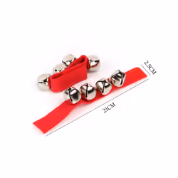 Wooden Instruments Baby Stroller Accessories Toys Portable Pacify Baby Orff Kids Percussion Instrument Gifts TMZ - 2pcs L Red