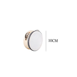 Children Musical Instrument Toys Mini Wooden Baby Stroller Accessories Clapping Board Log Color Bell Sand Hammer Sound TMZ - 1Pc 4inch Drum
