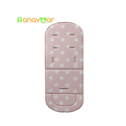 Fation Comfortable Baby Stroller Pad Four Seasons General Soft Seat Cushion Child Cart Seat Mat Kids Pushchair Cushion For - pink stars