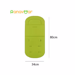 Fation Comfortable Baby Stroller Pad Four Seasons General Soft Seat Cushion Child Cart Seat Mat Kids Pushchair Cushion For - gray stars