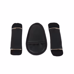 3PCS car seat with shoulder pad set, baby carriage accessories, suitable for all car seats, baby carriage soft seat belt - Bl ...