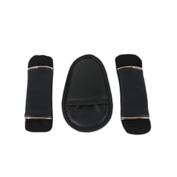 3PCS car seat with shoulder pad set, baby carriage accessories, suitable for all car seats, baby carriage soft seat belt - Black