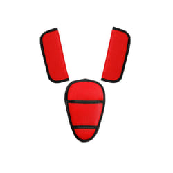 Baby Safety Car Seat Belt Shoulder Cover Protector Crotch Pad for Stroller Highchair Ptotection Accessories - 3pcs no velcro