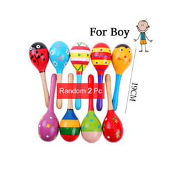 Wooden Instruments Baby Stroller Accessories Toys Portable Pacify Baby Orff Kids Percussion Instrument Gifts TMZ - 2 M Sand hammer boy
