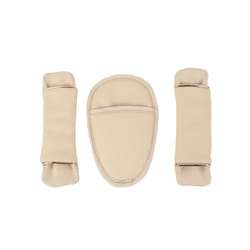 3PCS car seat with shoulder pad set, baby carriage accessories, suitable for all car seats, baby carriage soft seat belt - Khaki