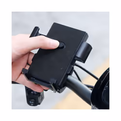 Baby Stroller Cell Phone Holder 360 Degree Rotate Universal Clamp Pram Wheelchair Accessory Mount Bracket Bicycle Phone - Black