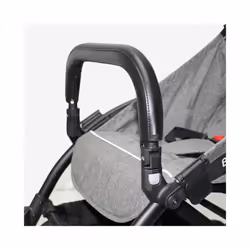 Baby Stroller Leather Handle Covers Trolley Armrest Protective Case Baby Cart Zipper Protector Cover Pushchair Accessories - 2PCS  Brown