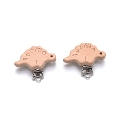 5Pcs/Lot New Arrival Lovely Wooden Pacifier Clip Natural Beech Wood Accessories for Baby Handmade Dummy Clips Pacifier Chain - T