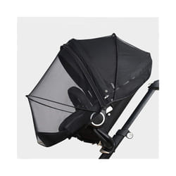 Zipper type fly protection accessories children's crib summer mesh carriage full cover mosquito net baby stroller trolley - Black