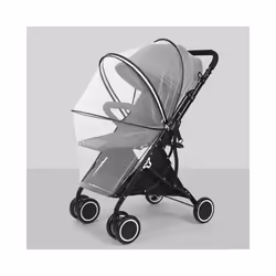 Zipper type fly protection accessories children's crib summer mesh carriage full cover mosquito net baby stroller trolley - B ...