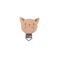 5Pcs/Lot New Arrival Lovely Wooden Pacifier Clip Natural Beech Wood Accessories for Baby Handmade Dummy Clips Pacifier Chain - F