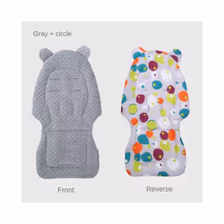 ) Baby Stroller Accessories Cotton Diapers Changing Nappy Pad Seat Carriages/Pram/Buggy/Car General Mat for New Born - Grey ( ...