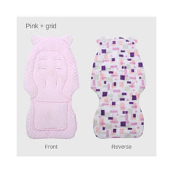 ) Baby Stroller Accessories Cotton Diapers Changing Nappy Pad Seat Carriages/Pram/Buggy/Car General Mat for New Born - Pink (Double sided
