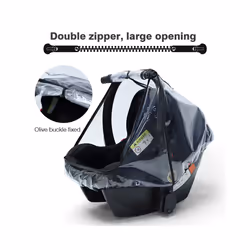 Baby safety seat rain cover transparent EVA baby out stroller baby carriage rain cover dust cover rain cover - Rain cover