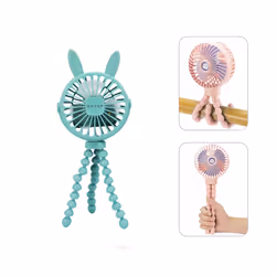 Fan for Cart Stroller Fan Portable Outdoor Fan Clip On for Baby 600mAh USB Rechargeable Handheld Electric Fan for Home 3 - YELLOW