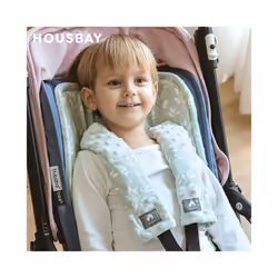 2Pcs Seat Belt Cover Kids Car Seat Belt Protector Cover Soft Comfortable Baby Shoulder Pad Universal Stroller Accessories - Dinosaur