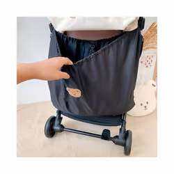 Reusable Washable Baby Milk Bottle Diapers Pouch Outdoor Travel Stroller Hanging Storage Organizer Nappy Storage Bag - Black  ...