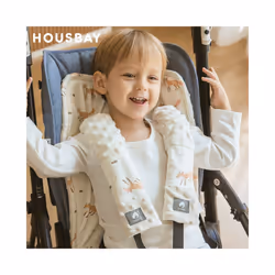 2Pcs Seat Belt Cover Kids Car Seat Belt Protector Cover Soft Comfortable Baby Shoulder Pad Universal Stroller Accessories - Grass