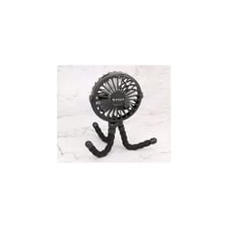 Fan for Cart Stroller Fan Portable Outdoor Fan Clip On for Baby 600mAh USB Rechargeable Handheld Electric Fan for Home 3 - BLACK
