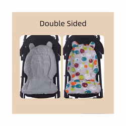 Baby Stroller Seat Pad Double Cotton Seat Pad Sided Seat Cushion  Infant Child Cart Mattress Mat Stroller Accessories - A