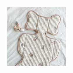 Baby Stroller Liner Breathable Newborn Car Seat Cushion Changing Nappy Pad Summer Kids Pram Accessories - rabbit