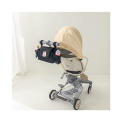 Baby Stroller Bag Pram Organizer Baby Accessories Cup Holder Newborn Trolley Portable Travel Car Bags for Carriages Universal - Black squirrel