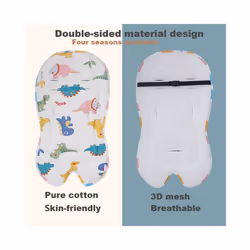 Baby Stroller Seat Cushion Kids Cotton Breathable Prams Cart Mat Pushchair Soft Mattress Infant Pad Travel Stroller Accessor ...
