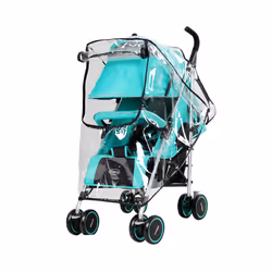 Transparent Baby Stroller Raincoat Cover Trolley Umbrella Car Rain Cover Baby Stroller Windshield Stroller Accessories - 1pc