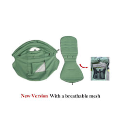 175 Stroller Hood&Seat Liner For Babyzen Yoyo Canopy Cover Cushion Fit YOYO2/YOYA Pram Sunshade 1:1 Fabric Stroller Accessories - green