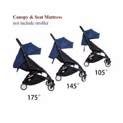 175 Stroller Hood&Seat Liner For Babyzen Yoyo Canopy Cover Cushion Fit YOYO2/YOYA Pram Sunshade 1:1 Fabric Stroller Accessories - New Toffee