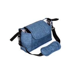 Pram Stroller Organizer Bag Diaper Bags Nursing Stroller Bag Stroller Accessories Stroller Cup Holder Cover With Shoulder - navy blue