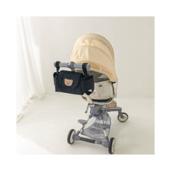 Baby Stroller Bag Pram Organizer Baby Accessories Cup Holder Newborn Trolley Portable Travel Car Bags for Carriages Universal - Black bear