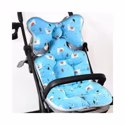 Baby Stroller Seat Pad Baby Car Seat Cushion Cotton Seat Pad Infant Child Cart Mattress Mat Stroller Accessories - C