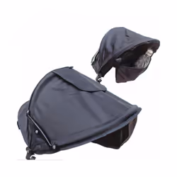 1pc Baby Stroller Sun Tent Pram Canopys Rain Sun Shade Cover Easy Install Sun Cover Folding Baby Carriage Sun Tent - black