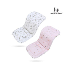 Comfortable Cotton Baby Stroller Pad Four Seasons General Soft Seat Cushion Child Cart Seat Mat Kids Pushchair Cushion For - giraffe