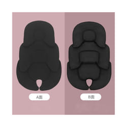 Baby Stroller Cushion Car Seat Insert Baby Stroller Seat Cushion Pillow Mattress Breathable Mesh Liner Mat Pram Thermal - 1pc Black