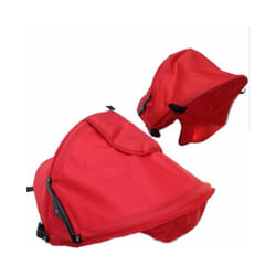 1pc Baby Stroller Sun Tent Pram Canopys Rain Sun Shade Cover Easy Install Sun Cover Folding Baby Carriage Sun Tent - Red