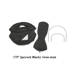 175 Stroller Hood&Seat Liner For Babyzen Yoyo Canopy Cover Cushion Fit YOYO2/YOYA Pram Sunshade 1:1 Fabric Stroller Accessories - black and iron stent
