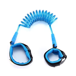 Adjustable Baby Walkers Belt Kids Safety Anti-lost Wrist Link Band Children Harness Leash Strap Baby Stroller Accessories - 150cm  Blue