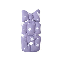 Cotton Universal Baby Stroller Car High Chair Seat Cushion Liner Mat Pad Cover Protector For Baby Kid Toddler Infants - Grey stars