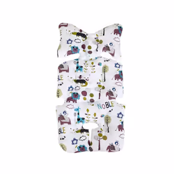 Cotton Universal Baby Stroller Car High Chair Seat Cushion Liner Mat Pad Cover Protector For Baby Kid Toddler Infants - White ...